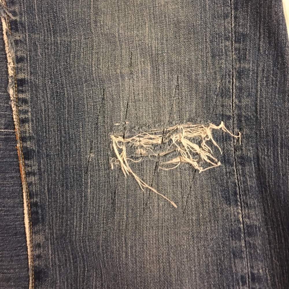Lucky Brand | Jean Skirt | Custom Made | Lace and Sequin Detail - Picture 8 of 16